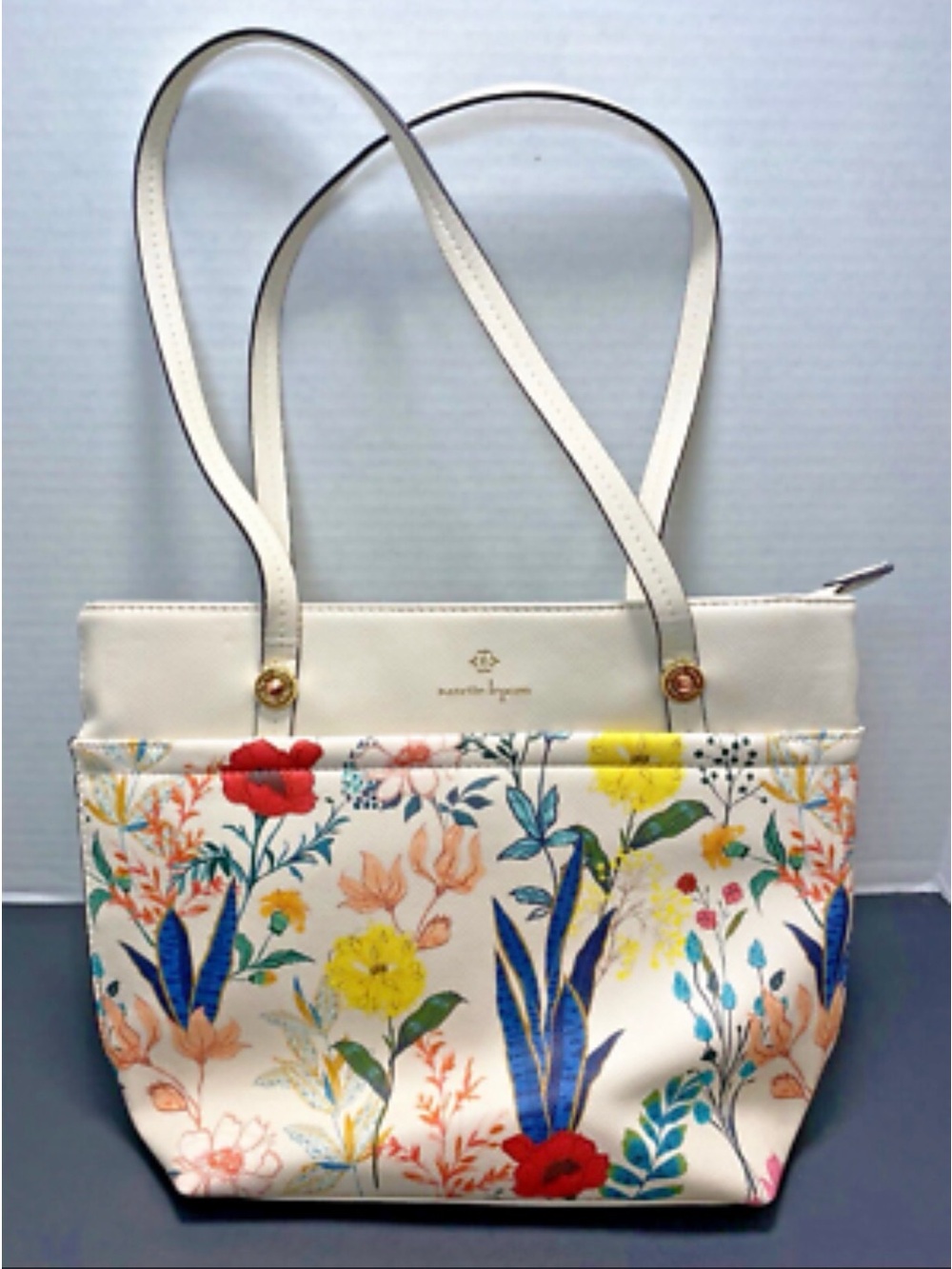 Seychelles Floral Cream Tote Bag